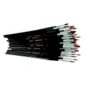 Jack Richeson Jack Richeson Utility Camel Hair Wood Handle Paint Brush Assortment; Black; Pack 60 443483